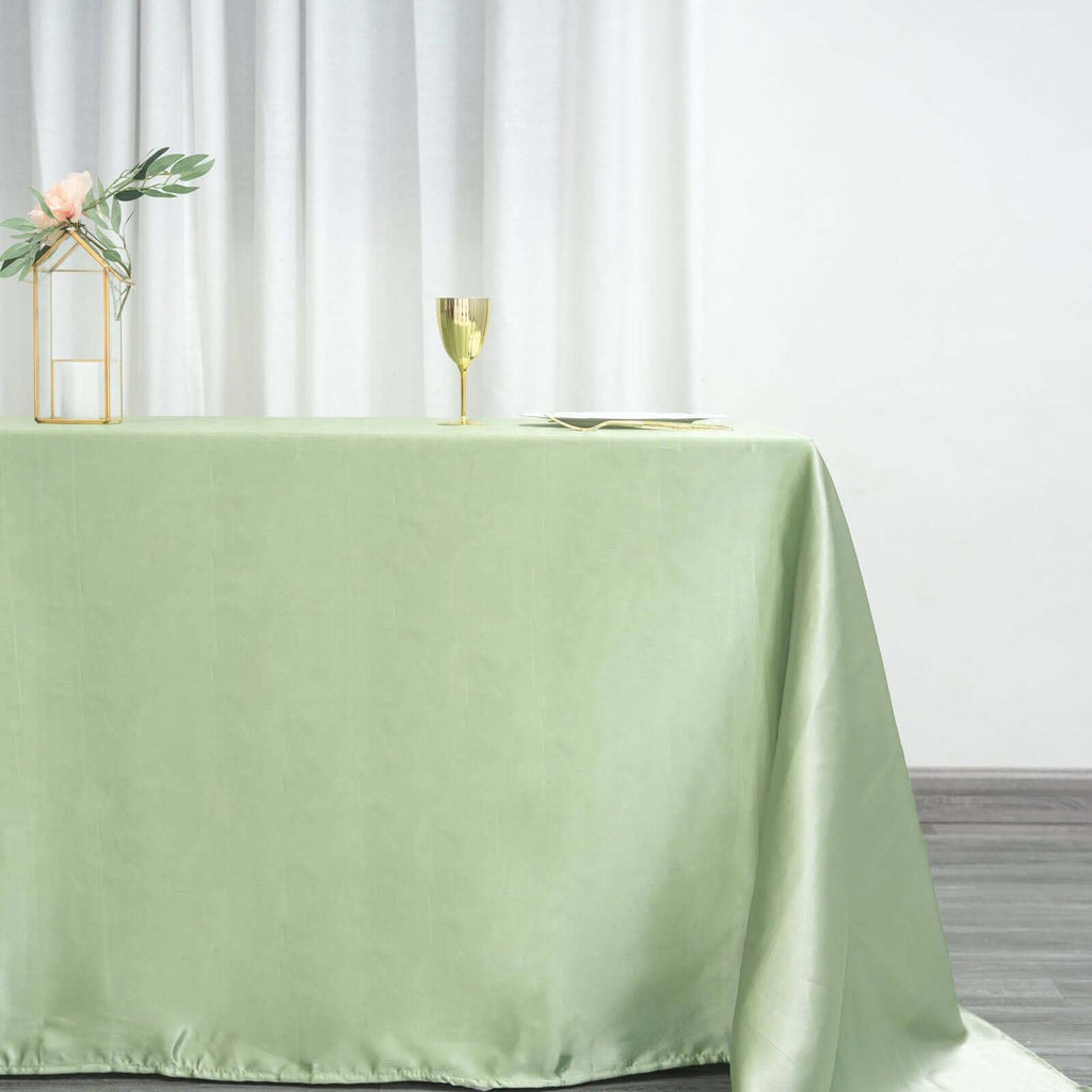 Rectangle Satin Tablecloth, 90"x132" Smooth Oblong Washable Table Cloth, Decorative Silky Fabric Table Cover for