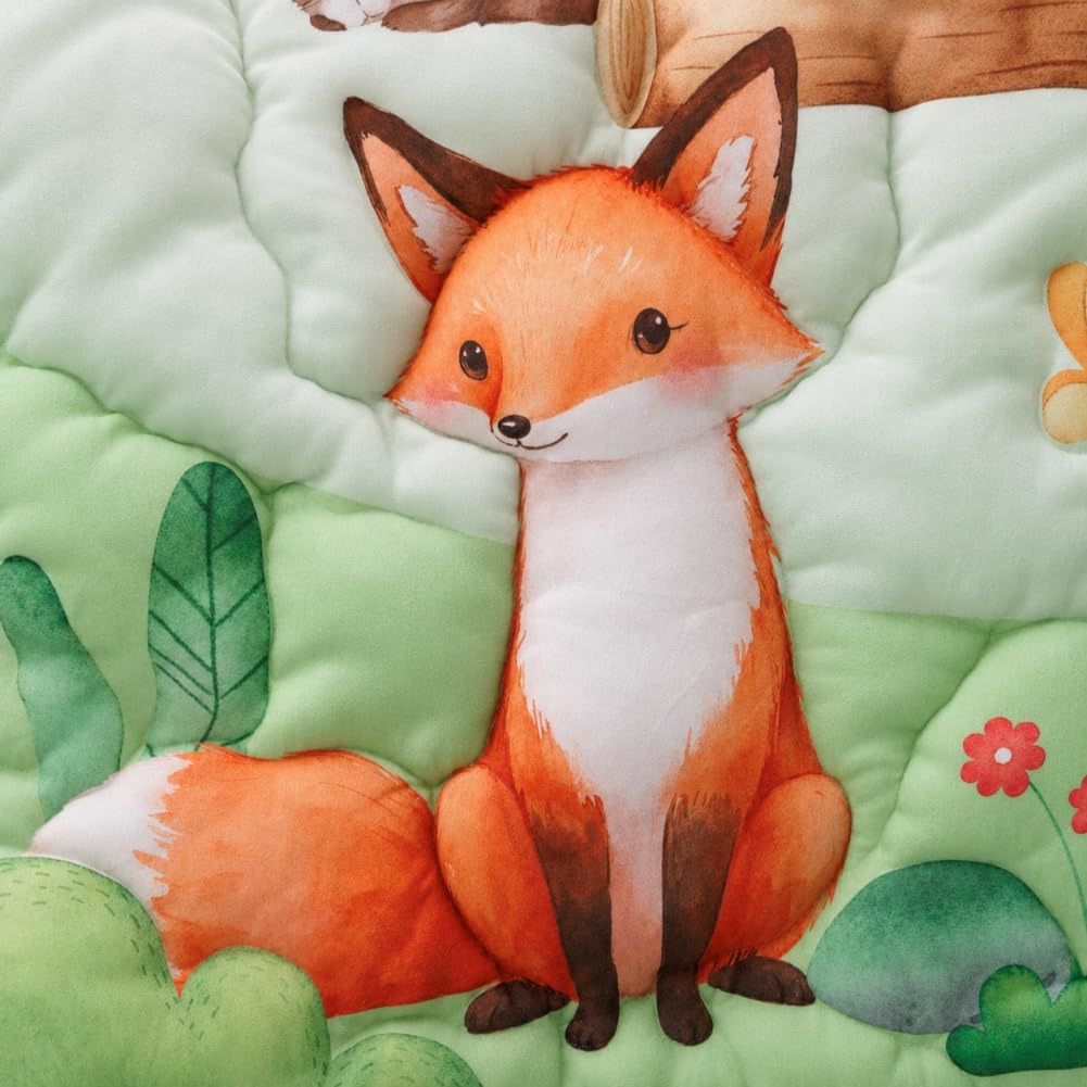 Baby Crib Bedding Set Woodland Animal Neutral Nursery Comforter Bed Sets