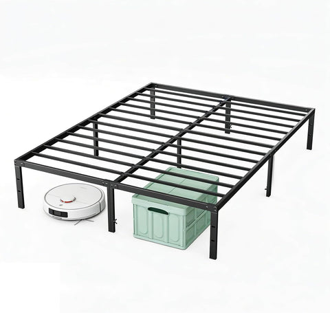 Full 12 Inch Bed Frame - Metal Platform Bed Frame Mattress Foundation with Steel Slat Support, No Box Spring Needed