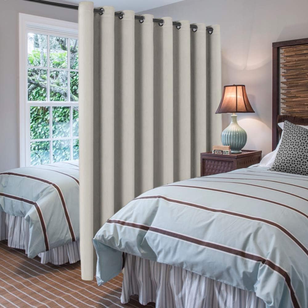 Blackout Patio Curtains 100 x 108 Inches for Sliding Door Extral Wide Blackout Curtain Panels Thermal Insulated Room