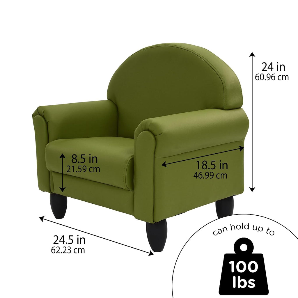Upholstered Toddler Chair for Classroom, Chair, Sage
