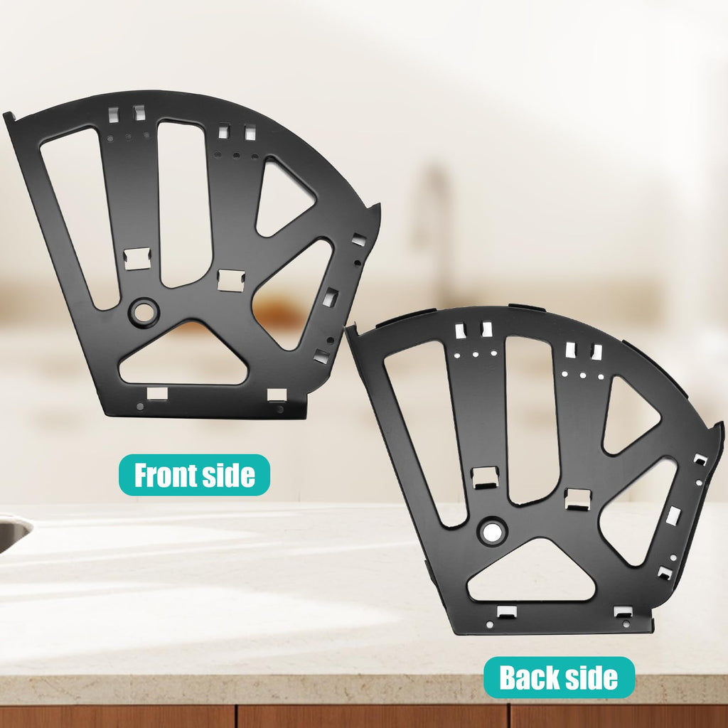 1 Pair Black Shoe Cabinet Hinges 3 Layers