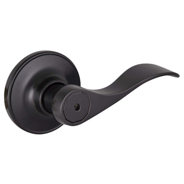 Springdale Privacy Door Lever, Matte Black