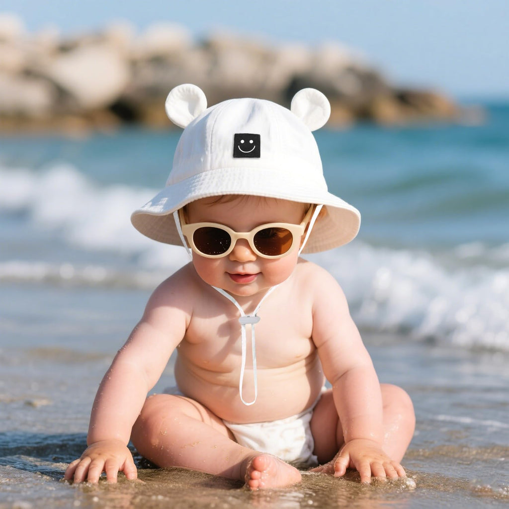Baby Bucket hat Cute Infant Bear Sun Hat Summer Girls Boys Cap