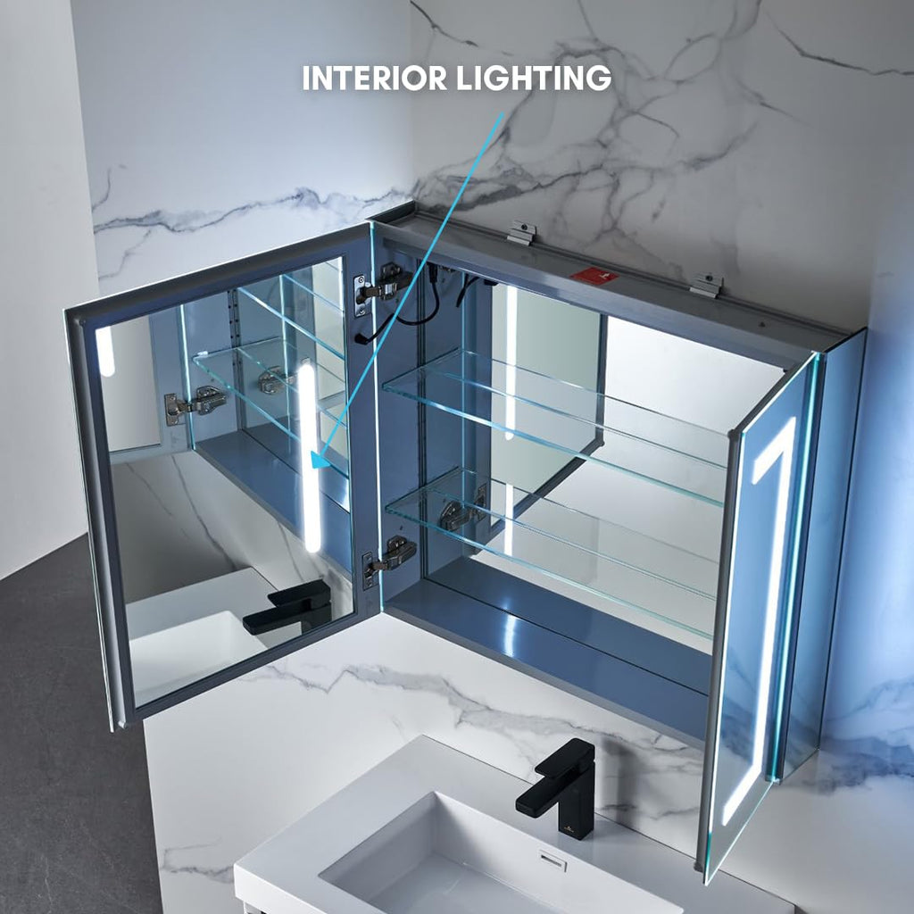 30x26 in LED Medicine Cabinet Mirror, Wall Mounted, Anti-Fog