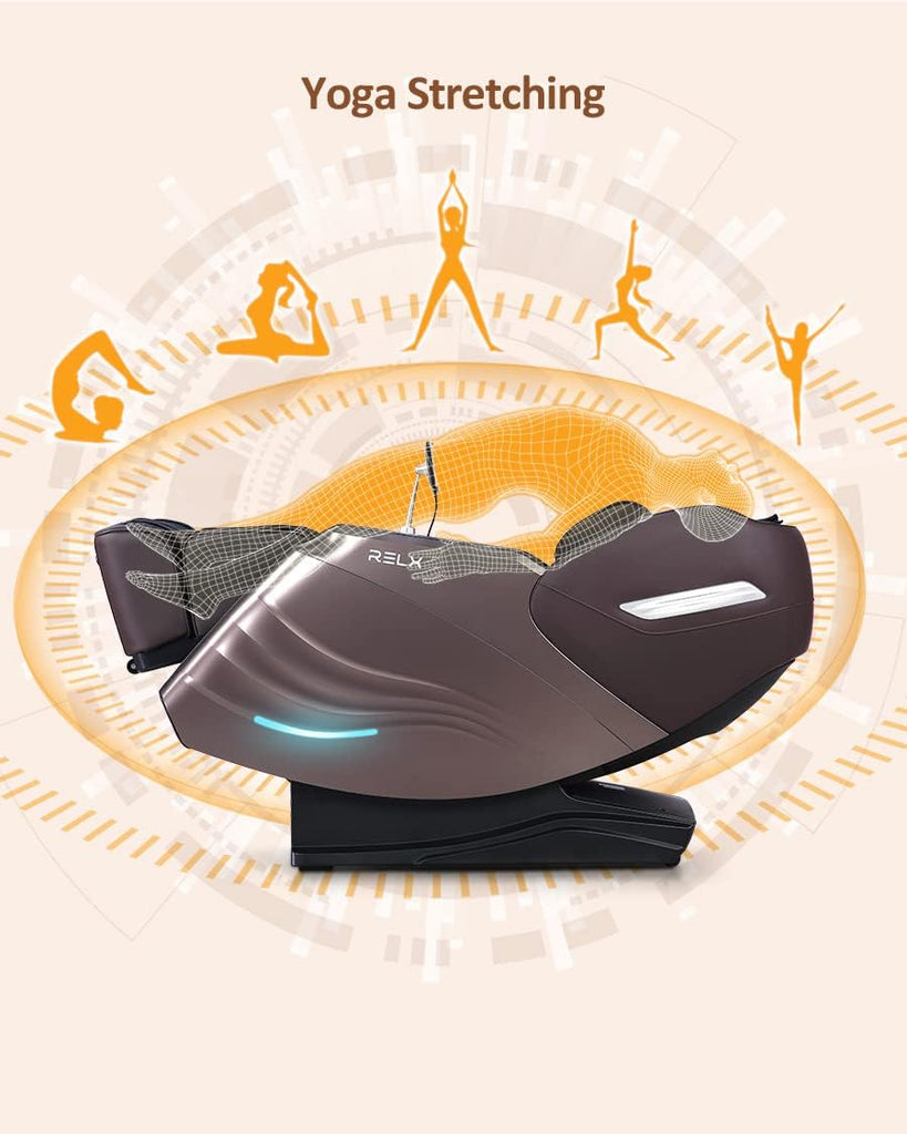 2026 Massage Chair Full Body, Body Scan, Zero Gravity Recliner, Brown | 20-Mode Shiatsu Massage Chair with SL-Track