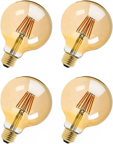 LED Vintage Globe Edison Bulb, Dimmable, G30 G95 8W (80W Equivalent), LED Filament Bulb, 750 Lumen, 2700K (Warm