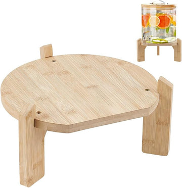Bamboo Wood Drink Dispenser with Stand, Fit Max 13Inch Diameter - Set of 3