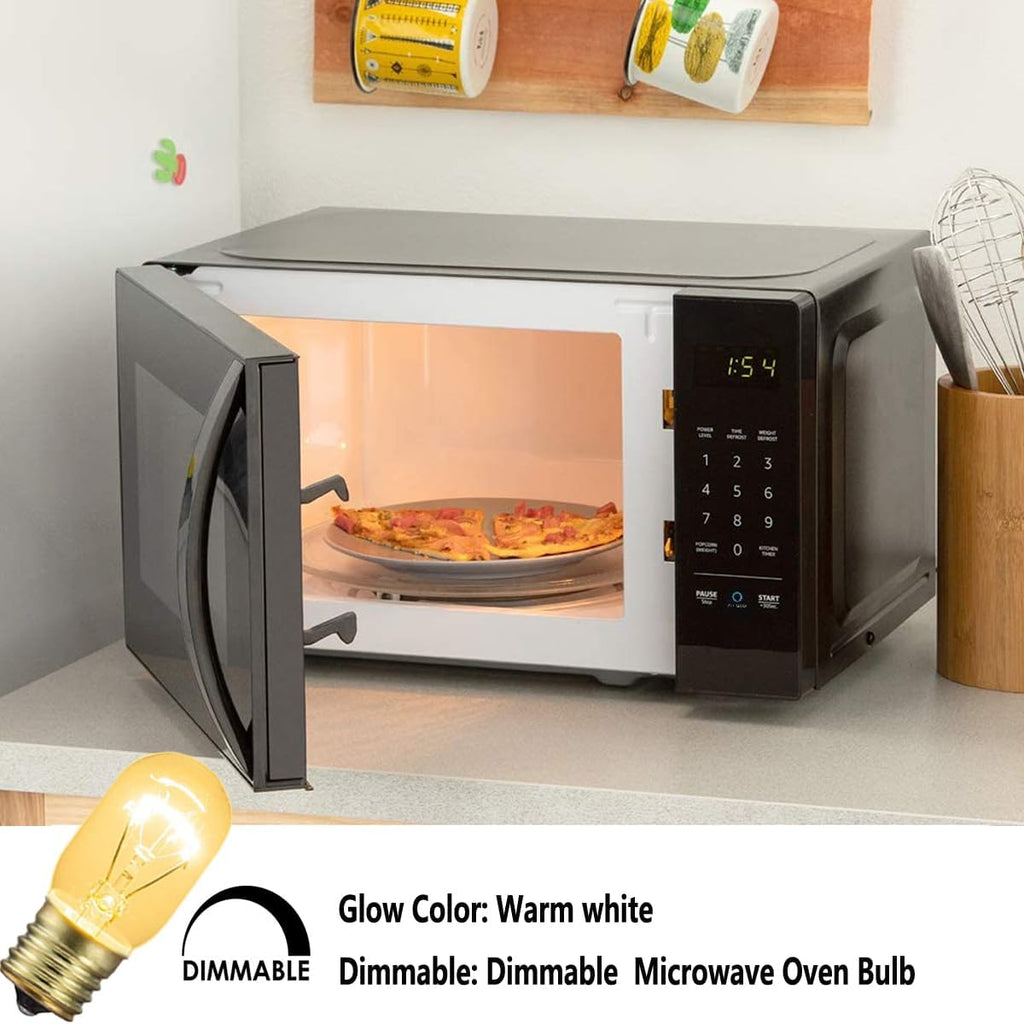Appliance Light 40 Watt Bulb,High Temp Resistance Microwave Oven Bulb, E17 Indicator Intermediate Base T8 Tubular