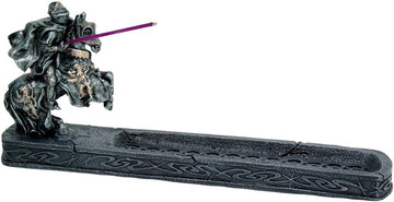 Knight of Chivalry Stick Incense Holder Jousting Knight Incense Burner Medieval Times Collectible 11.25 Inches L