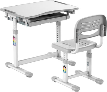 Kids Desk and Chair Set Height Adjustable up to 30" Ergonomic for School - Table and Chairs for Student 26" x 18"