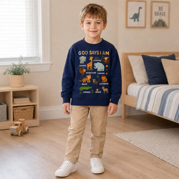Boys Cotton Crewneck Sweatshirt Shirts