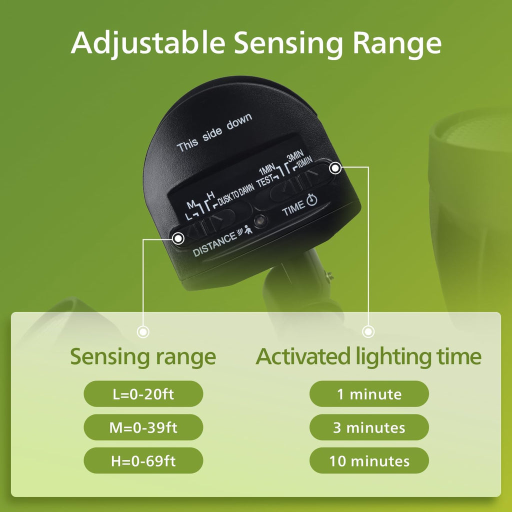 44W 4200/3500 lm LED Security Light Outdoor Motion Sensor/Switch Control, 5000K Daylight Flood Light, Waterproof, 2