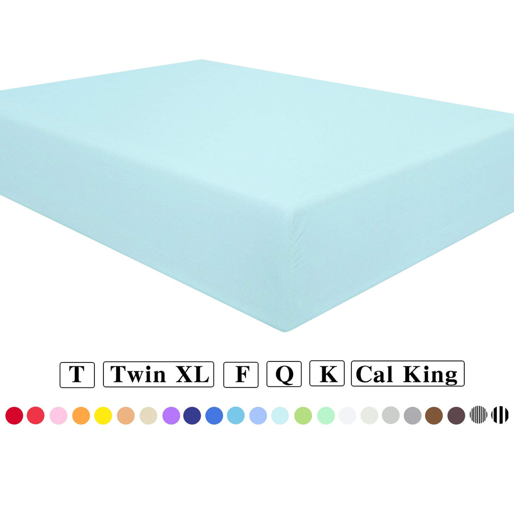 Bedding California King Fitted Sheet, Bottom Sheet with Deep Pocket - Soft Microfiber - Shrinkage and Fade Resistant