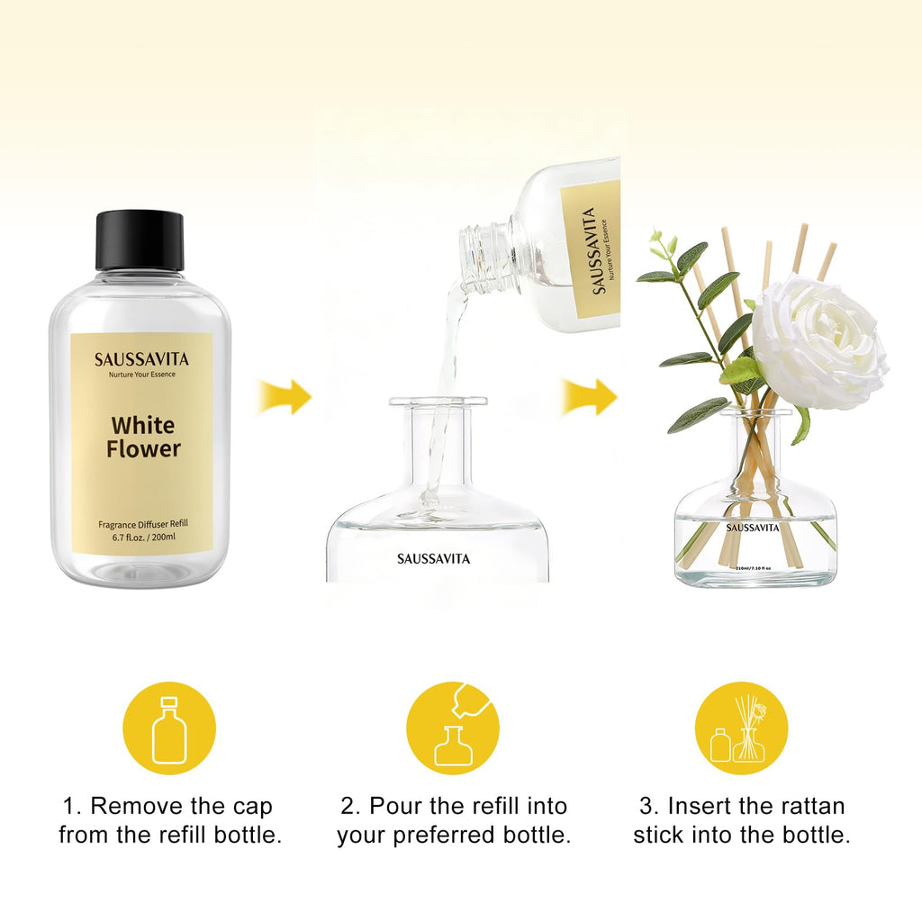 Reed Diffuser Refill White Flower Scent 6.8 fl oz