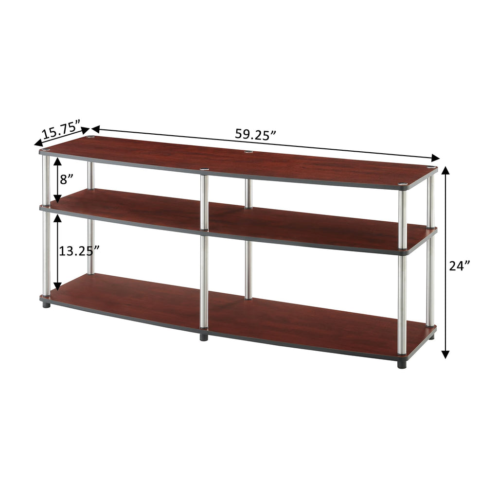 Concepts Designs2Go 3 Tier 60" TV Stand, Cherry