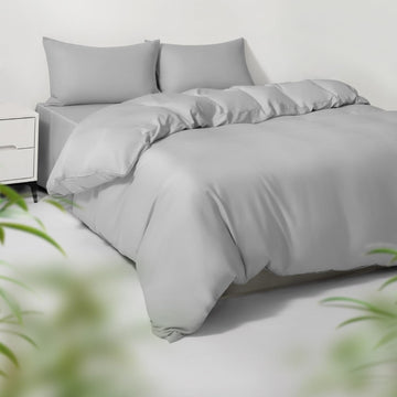 Cooling Duvet Cover Set King/Cal King for Hot Sleepers | 100% Viscose Derived from Bamboo | Silky Soft & Breathable