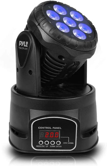 Party Rotating Moving Stage Light - for Professional DJ Dance Show Performance with RGB Color LED Bulbs, Flashing