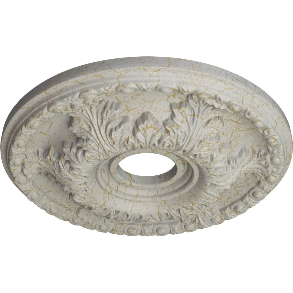 Granada Ceiling Medallion, Pot of Cream Crackle