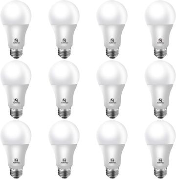 Energetic A19 Light Bulbs 75 Watt Equivalent, 1100LM Super Brightness, Daylight 5000K, E26 Standard Base