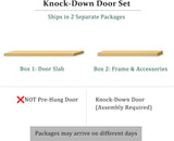 Fiberglass Entry Door, 36'' x 80'' Front Exterior Door with Brickmould and Vinyl Frame, Right Hand Inswing White