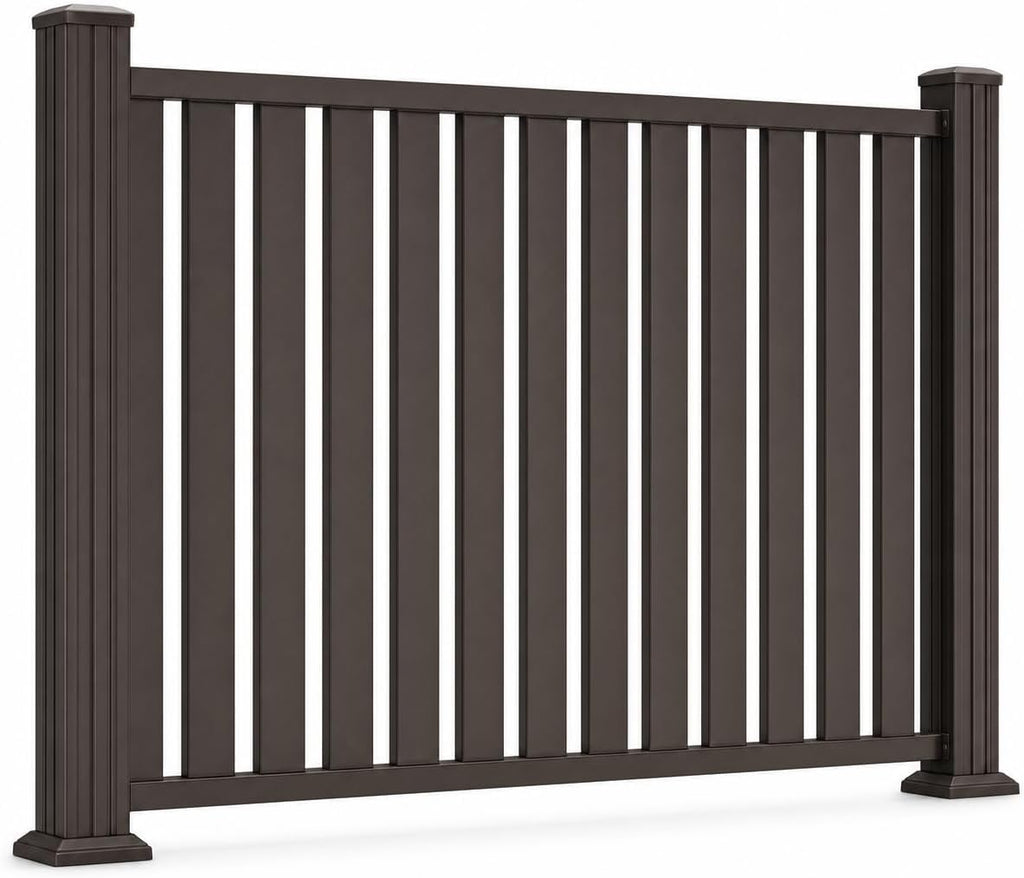Metal Fence Panels for Outdoor Privacy Aluminum Alloy Customizable Fence Panels for Garden & Yard, 30 * 40