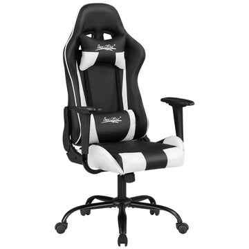 Gaming Chair Desk Chair Ergonomic High Computer Chair with Adjustable Lumbar Support, Armrests, and Racing-Inspired