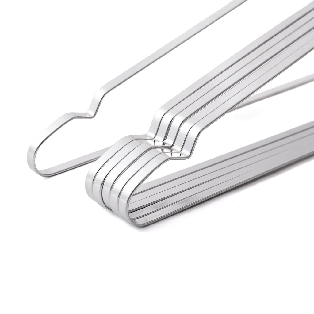 20 Pack Heavy Duty Extra Wide Stainless Steel Coats Hangers, 17.7" Strong Durable Metal Hanger for Heavy Garments