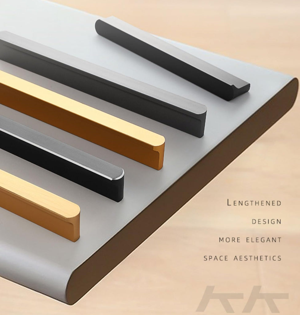 5 Pack Gold Cabinet Pulls - Brushed Brass Kitchen Hardware Handles for Dresser Drawers -T Shape Cabinet Hardware