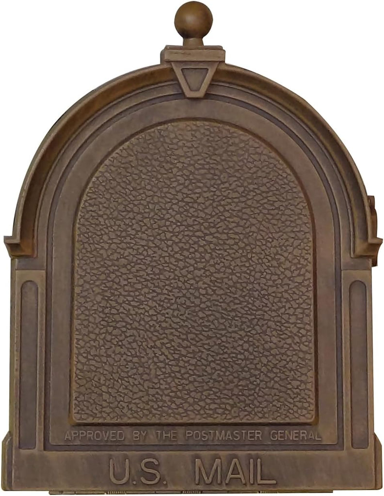 Berkshire Curbside Mailbox - Copper Aluminum Mailbox for Post Mount