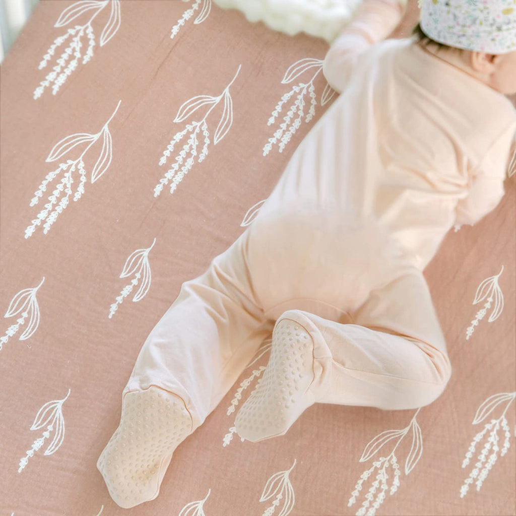 100% Cotton Muslin Crib Sheet 2 Pack - Breathable & Ultra-Soft Fitted Crib Sheets for Standard Baby & Toddler