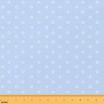 Modern Geometric Circles Fabric by The Yard, Cute Circles Durable Polyester for Handmade Crafts Modern Simple Style