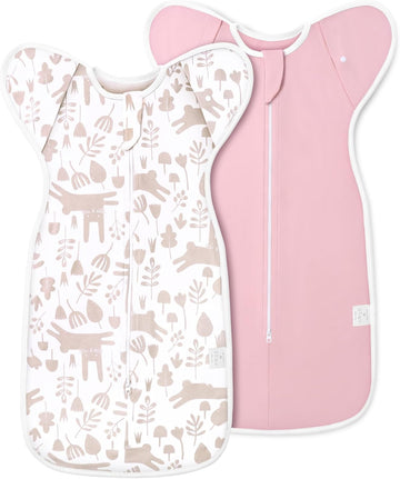 Pack Baby Swaddle Sleep Bag, Arms Up Swaddle for Girls