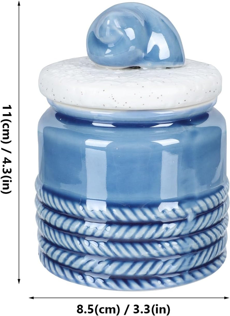 Tea Storage Pot Lidded Tea Canister Coffee Canister Apothecary Jar Style