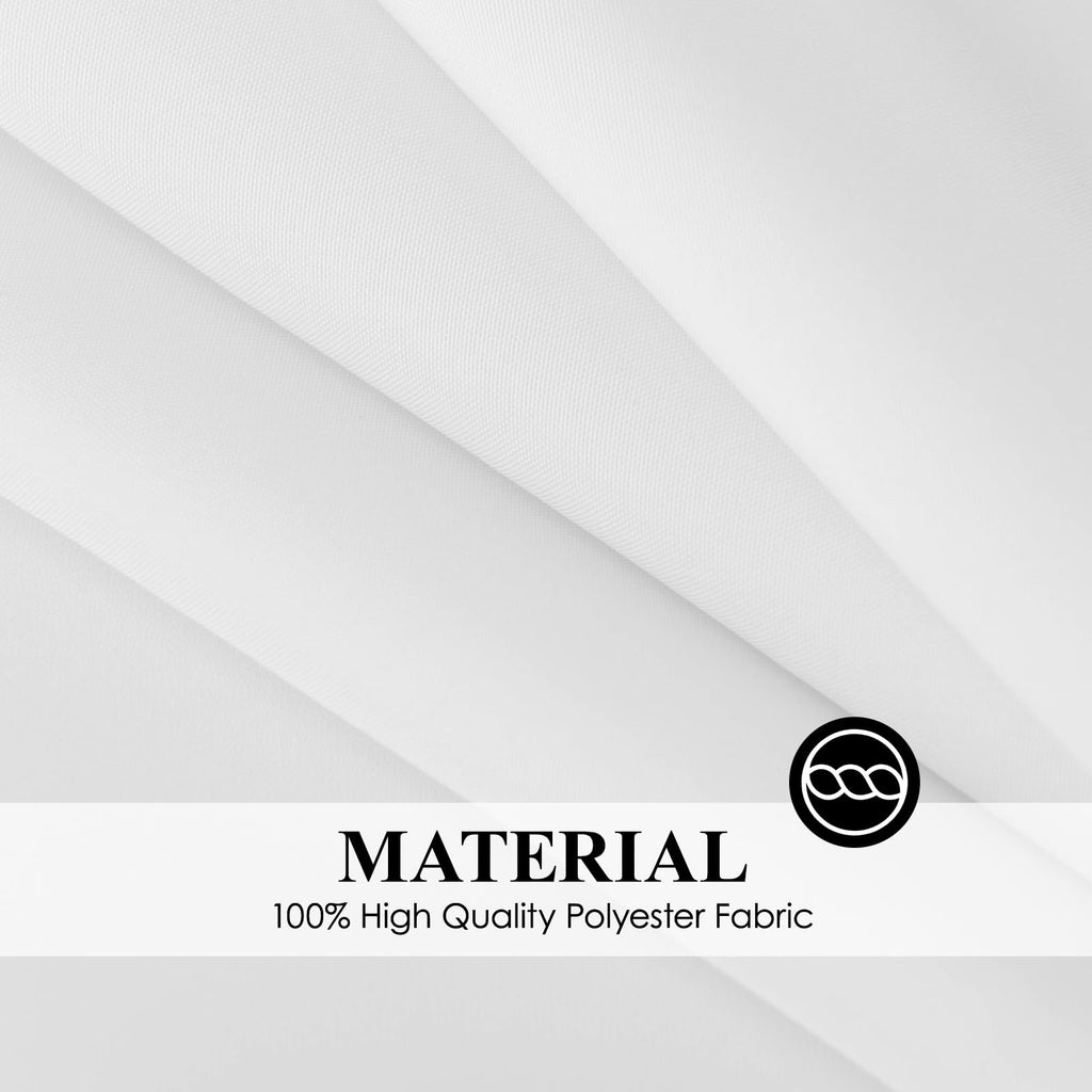 2 Pack White Rectangle Tablecloths 60x120 Inch for 8ft Tables