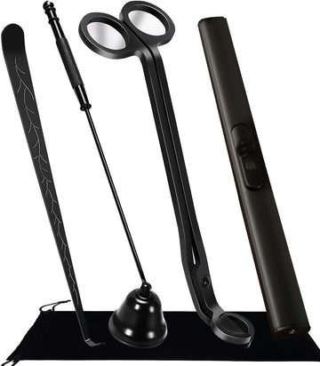 4 IN 1 Candle Accessory Making Kit for Gifts Candle Lovers (Black)