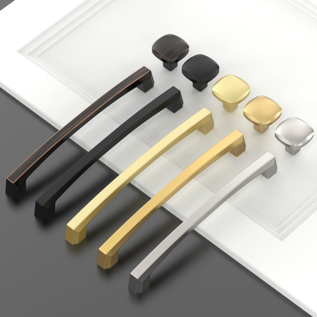 10 Pack 7 inch Brushed Gold Kitchen Cabinet Handles