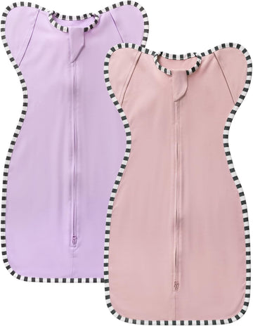 Transition Swaddle, 2 Pack 100% Cotton Baby Sleep Sack