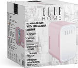 8L Mini Cooler Fridge with LED Makeup Mirror for Skincare & Cosmetic Storage Cooler & Warmer Removable Shelf Carrying