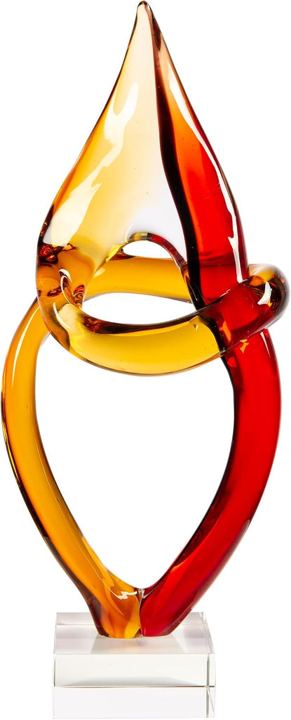 AS13078 Paglia Art Glass Sculpture, 17.5" Tall