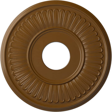 15 3/4"OD x 3 7/8"ID x 3/4"P Berkshire Ceiling Medallion, Smokey Topaz