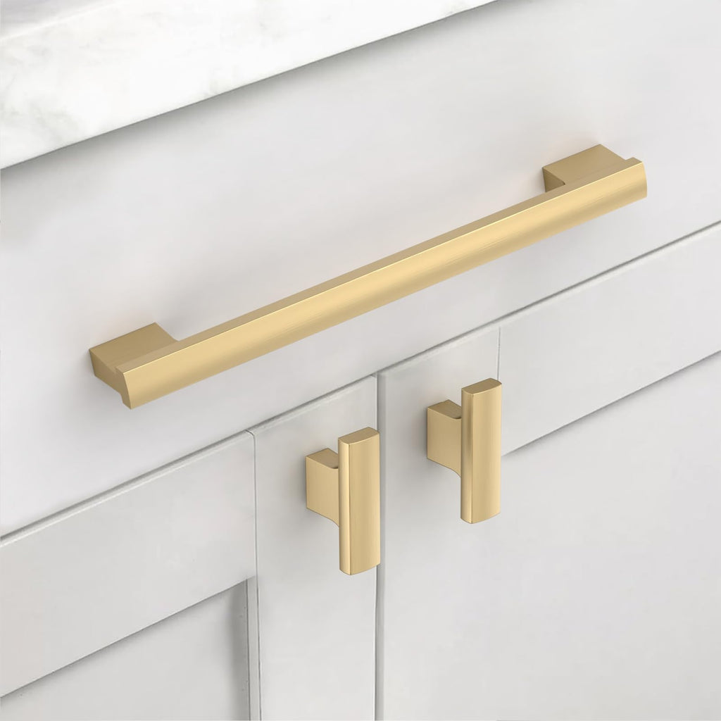10 Pack 7 Inch(177mm) Champagne Bronze Cabinet Pulls Kitchen Cabinet Handles Champagne Cabinet Pulls Cabinet Hardware