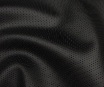 Black Semi Perforated Marine Grade Upholstery Vinyl