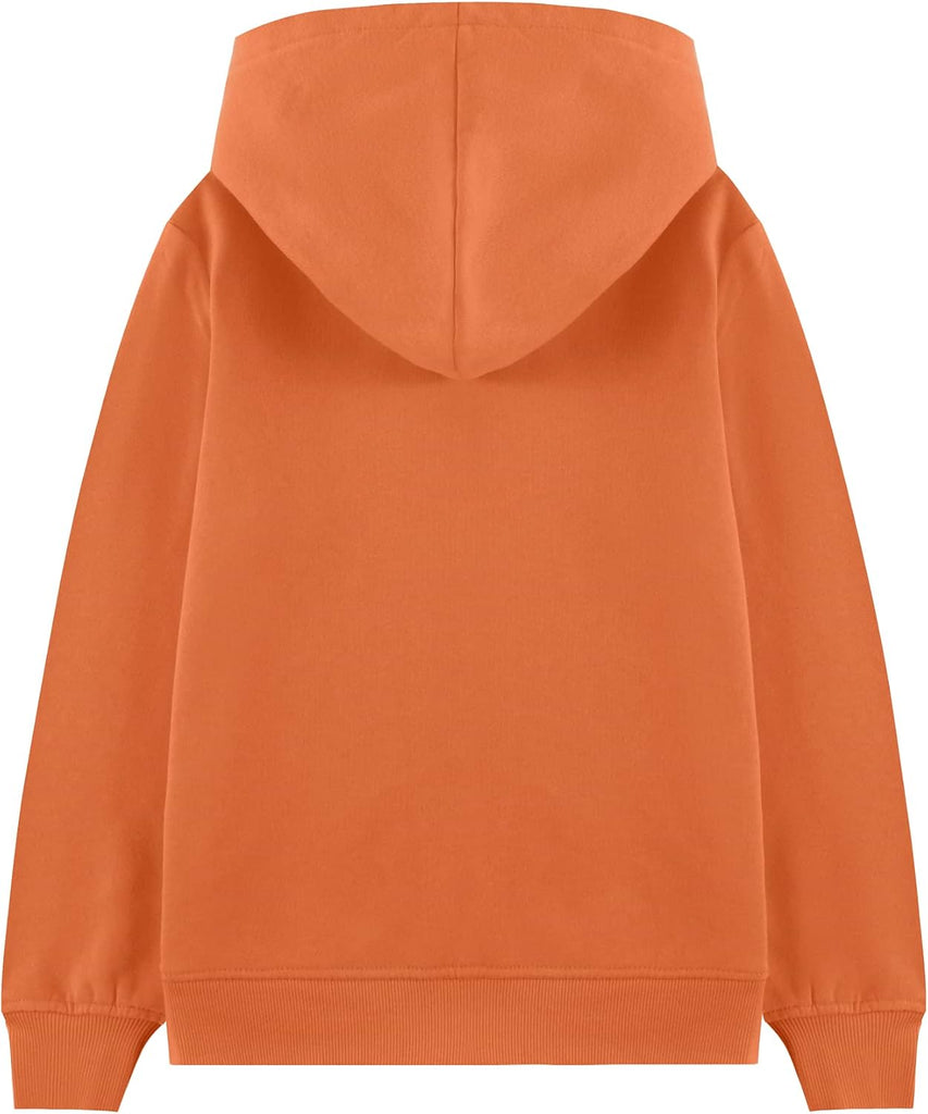 Fleece Kids Zip Up Hoodie Boys Girls Full Zip Hooded Sweatshirt