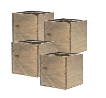 Wooden Planter Box, Rustic Barn Wood with Plastic Liner l Garden Decor l Restaurant and Wedding Decorations l Wedding