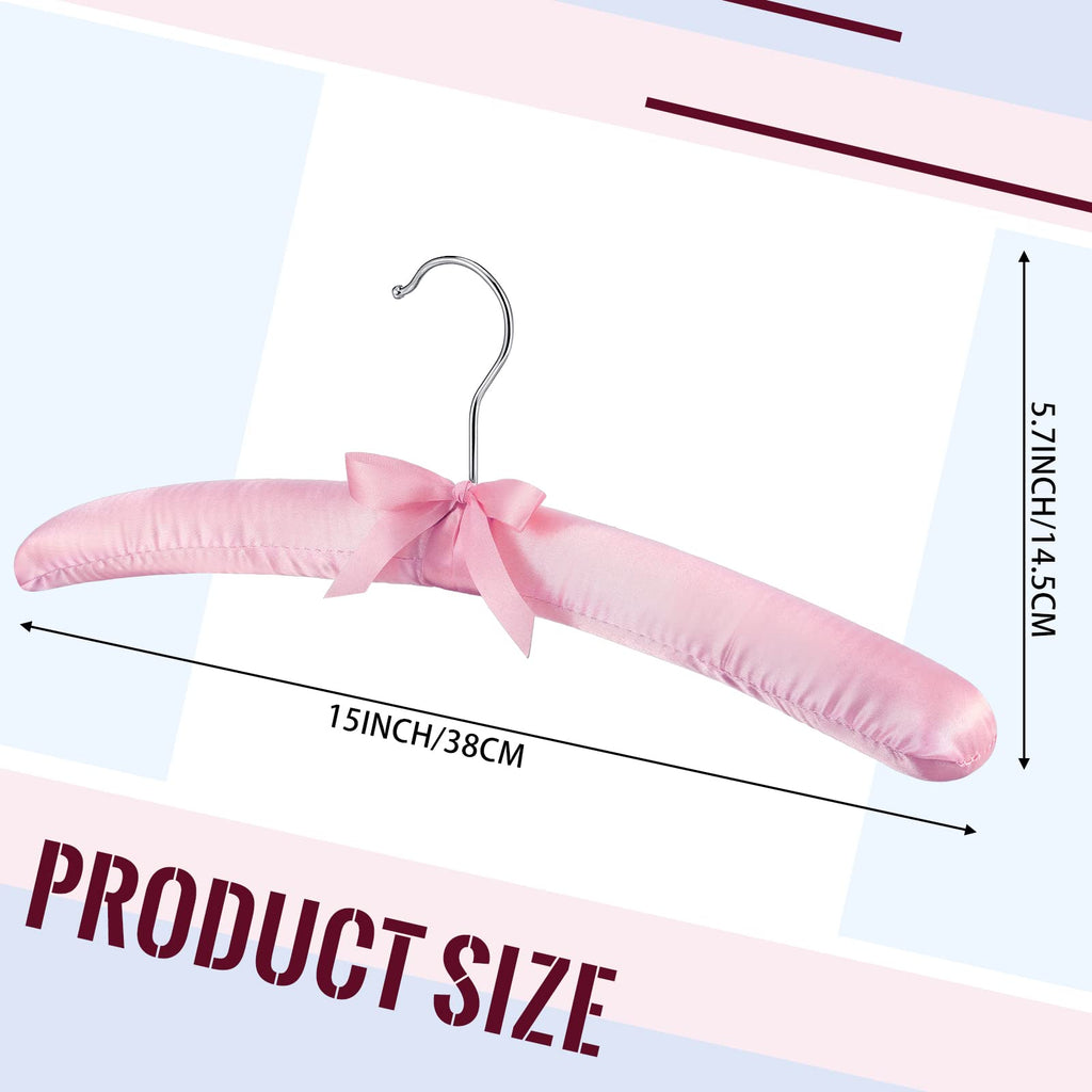 12 Packs Padded Clothes Hangers for Sweater Women Satin Hangers