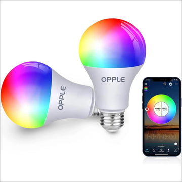 Smart Light Bulbs, 60W Equivalent WiFi Bluetooth Dimmable LED RGB Light Bulbs, Full Color Changing Smart Light Bulb