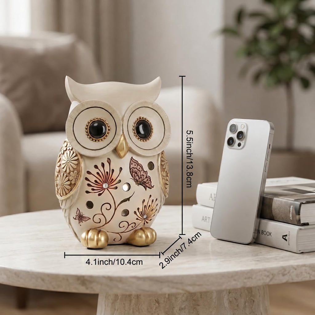 Owl Figurine Decor, Owl Statue and Cute Owl Whimsical Decor