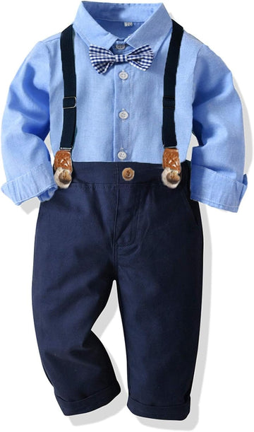 Toddler Boy Suit Baby Tuxedo Boys Formal Outfit Set