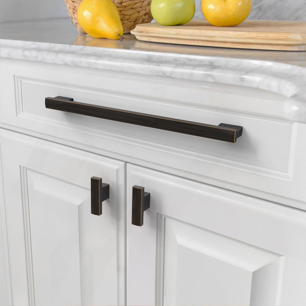 10 Pack Oil Rubbed Bronze Cabinet Pulls 9 Inch(228MM) Hole Centers Kitchen Cabinet Handles Hardware Kitchen Handles